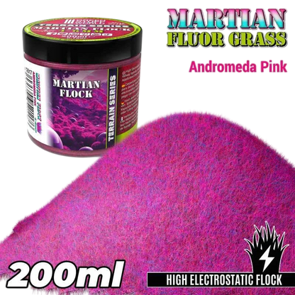 Green Stuff World Martian Fluor Grass - 200ml Flocking for Basing Miniatures and Terrain