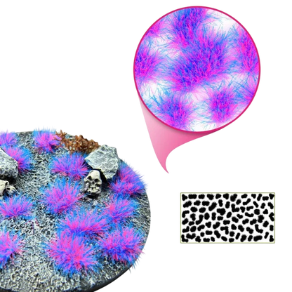 Green Stuff World Martian Fluorescent Modeling Tufts - SULLY PURPLE-BLUE 10685