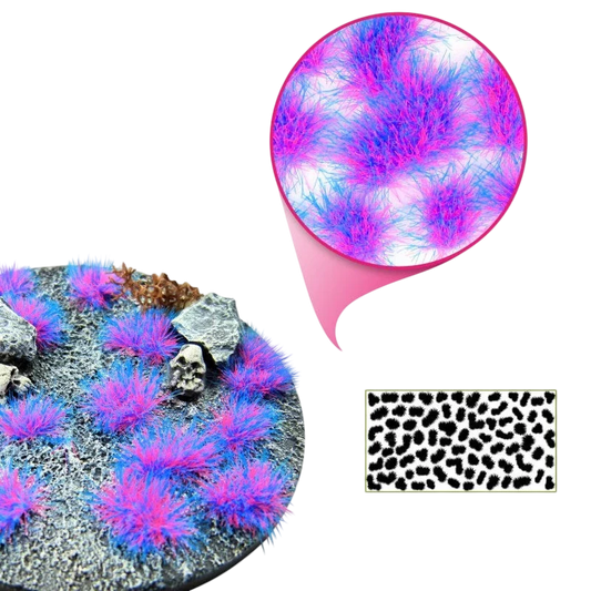 Green Stuff World Martian Fluorescent Modeling Tufts - SULLY PURPLE-BLUE 10685