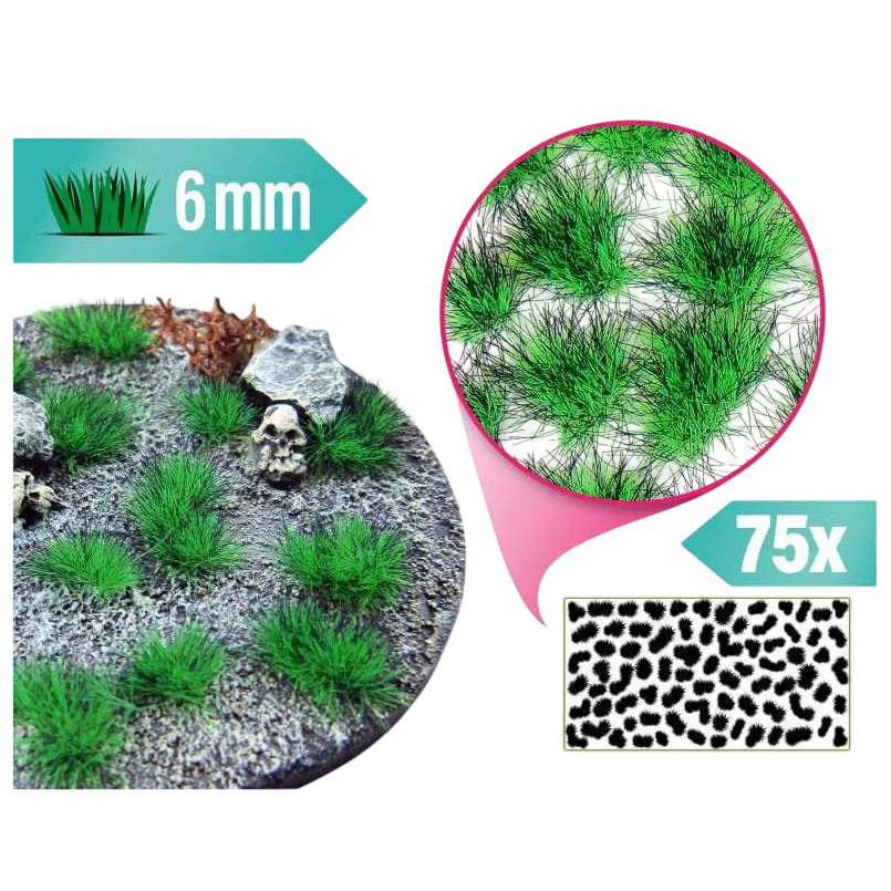 Green Stuff World Martian Fluorescent Tufts - FLUOR WILDFIRE Green - 10677