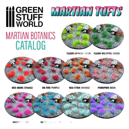 Green Stuff World Martian Fluorescent Tufts - FLUOR WILDFIRE Green - 10677