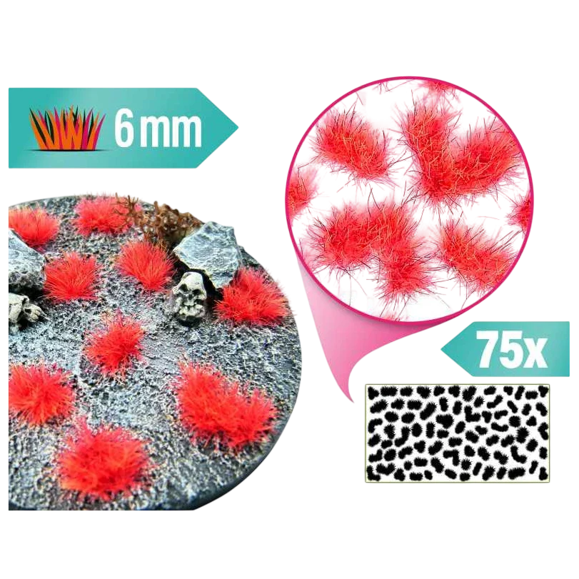 Green Stuff World Martian Fluorescent Tufts - NEO-MARS ORANGE 10678