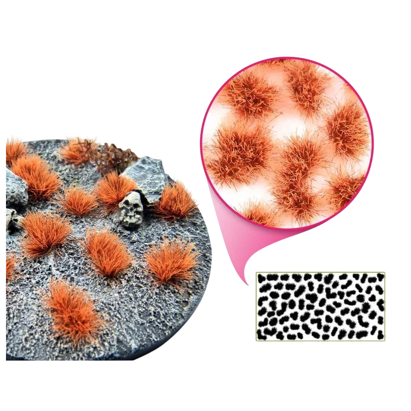 Green Stuff World Martian Fluorescent Tufts Neo-Titan Orange 10680