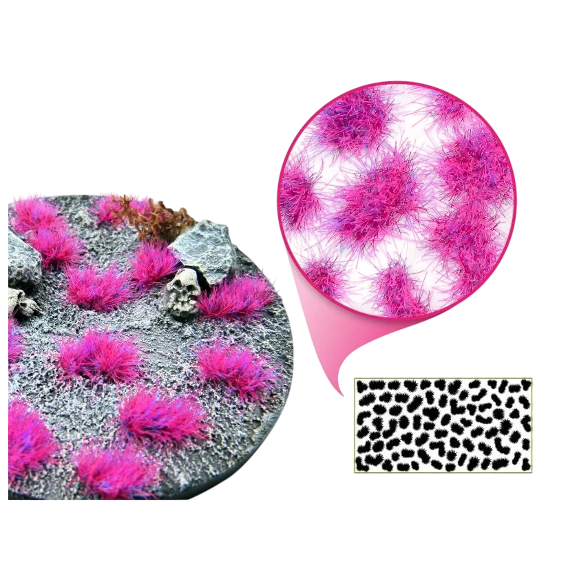 Green Stuff World Martian Tufts for Models and Miniatures – Andromeda Pink 6mm 10682