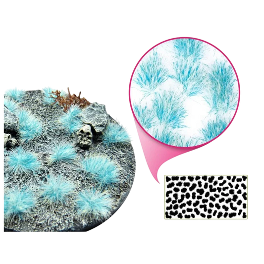 Green Stuff World Martian Tufts for Models and Miniatures – Neon Yeti Blue 6mm 10684