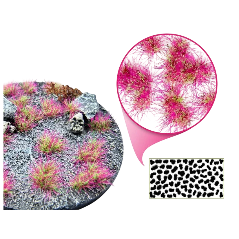 Green Stuff World Martian Tufts for Models and Miniatures – Punkpink Neon 6mm 10681