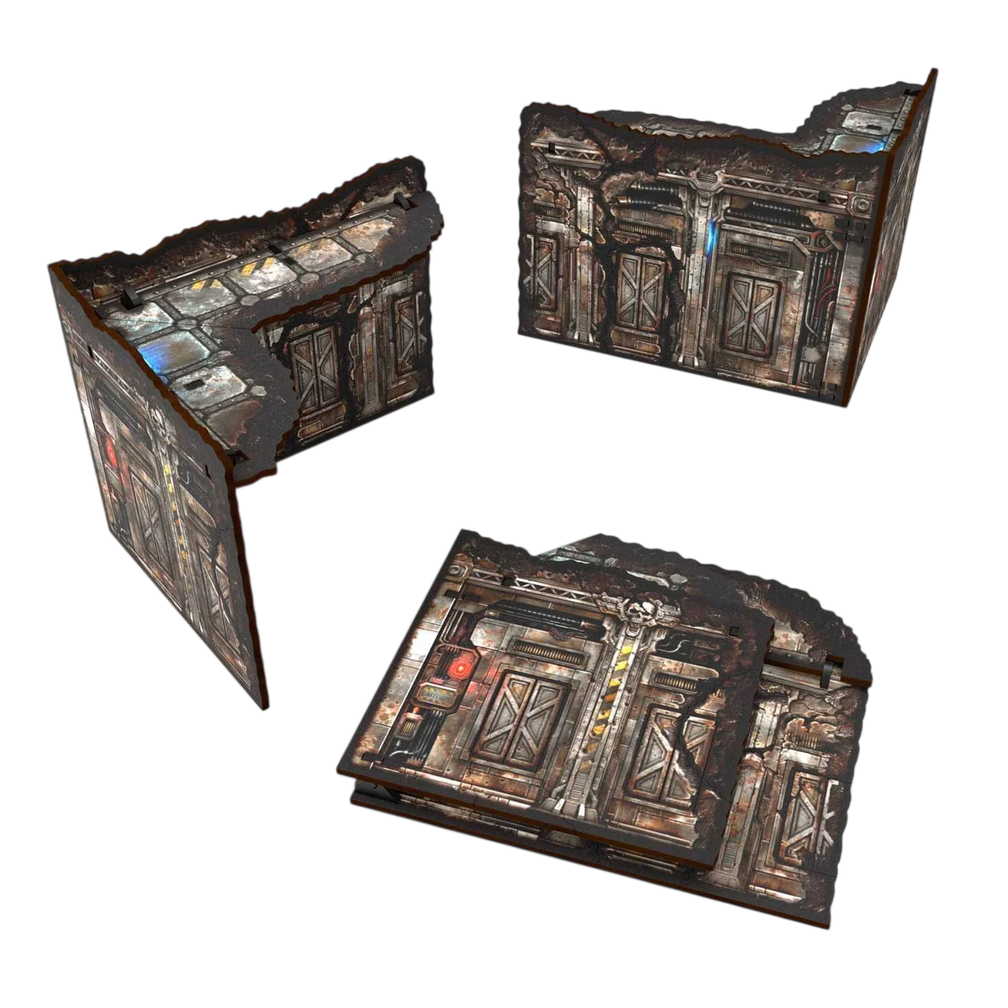 Green Stuff World Matched Play Pre-Painted Foldable Small L-shaped Ruin - Sci-fi