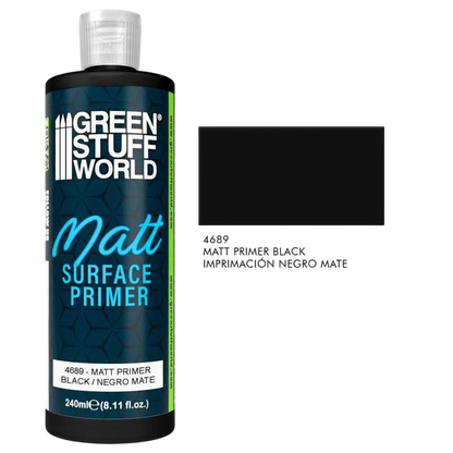 Green Stuff World Matt Surface Primer 240ml - Black - 4689