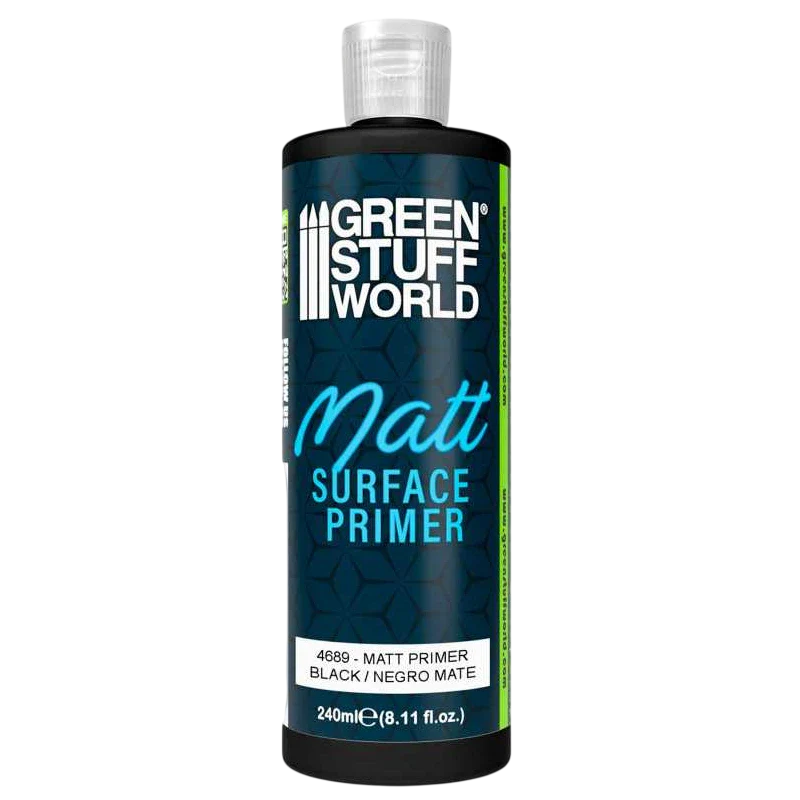 Green Stuff World Matt Surface Primer 240ml - Black - 4689