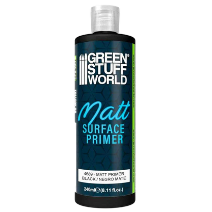 Green Stuff World Matt Surface Primer 240ml - Black - 4689