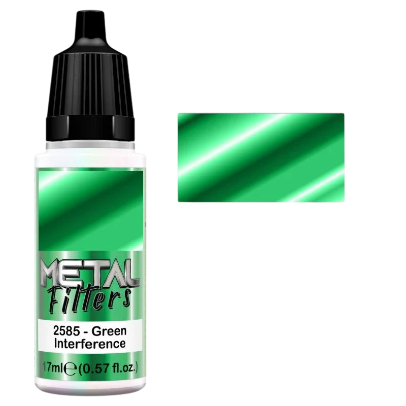 Green Stuff World Metal Filters for Models and Miniatures: Green Interference 2585