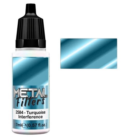 Green Stuff World Metal Filters for Models and Miniatures: Turquoise Interference 2584