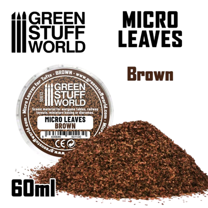 Green Stuff World– Micro Leaves - Brown Mix for Terrain 10613