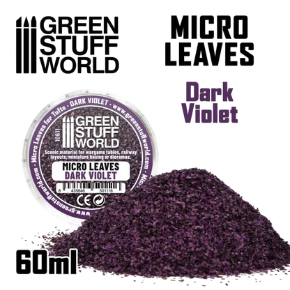 Green Stuff World Micro Leaves - Dark Violet Mix 10611