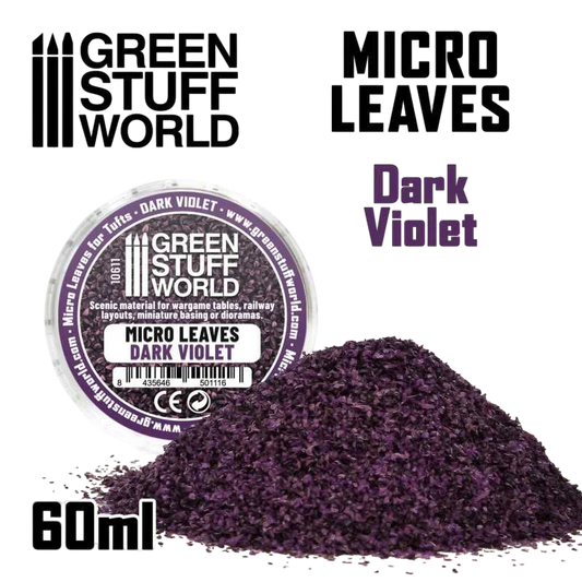 Green Stuff World Micro Leaves - Dark Violet Mix 10611
