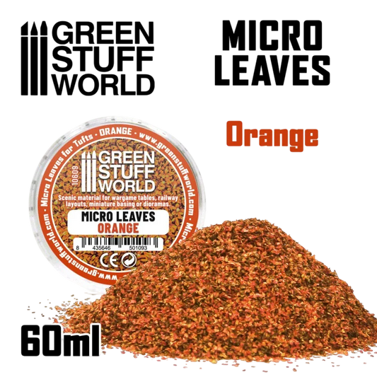 Green Stuff World– Micro Leaves - Orange mix for Terrain 10609