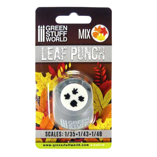 Green Stuff World Miniature Leaf Punch Gray 1300