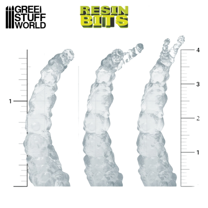 Green Stuff World Modular Clear Dual Smoke Trails for Jump Packs - Wargaming