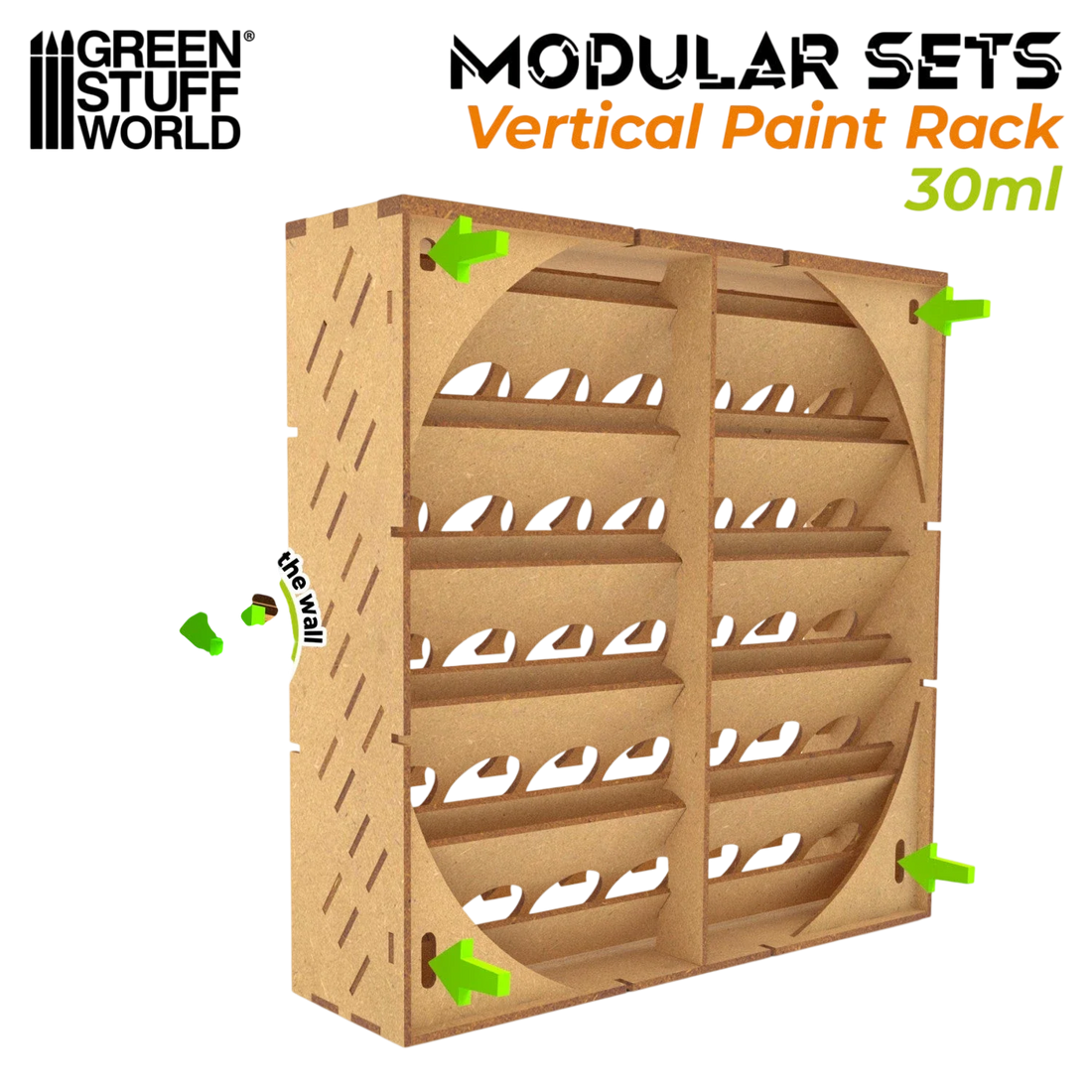 Green Stuff World Modular Paint Rack - VERTICAL 30ml