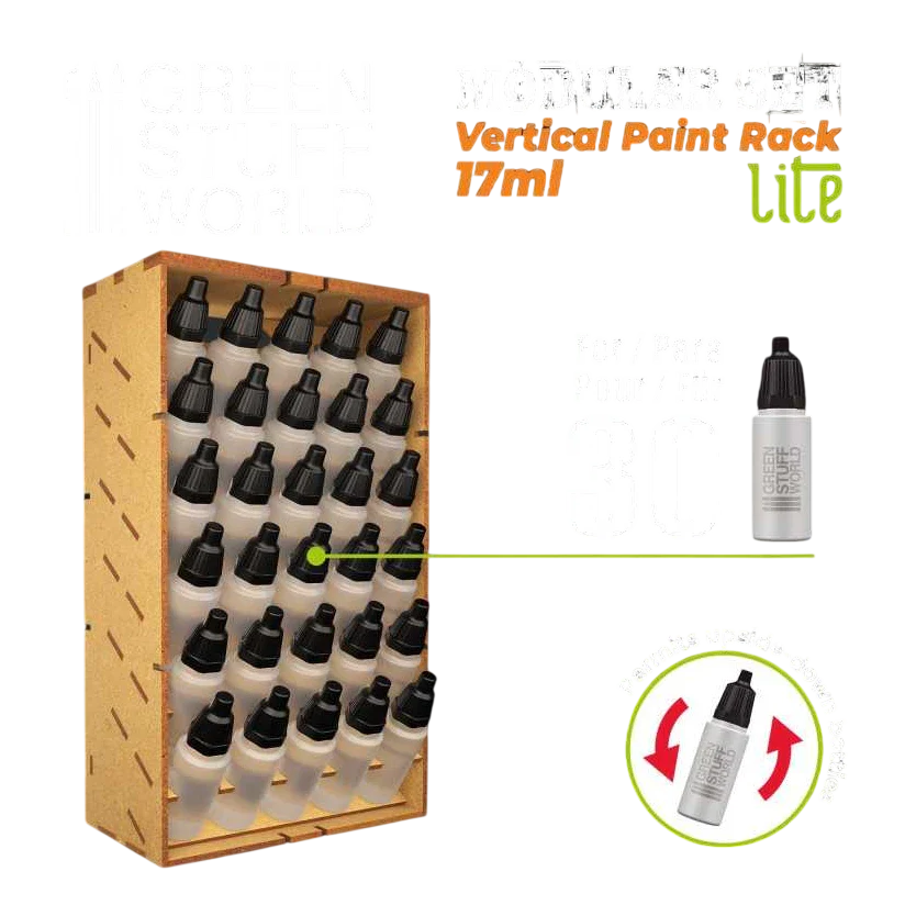Green Stuff World Modular Set Vertical Paint Organizer for 17ml paint bottles - LITE 11523