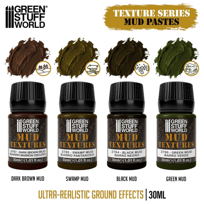 Green Stuff World Mud textures set 30ml for Modeling and Dioramas
