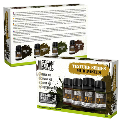 Green Stuff World Mud textures set 30ml for Modeling and Dioramas