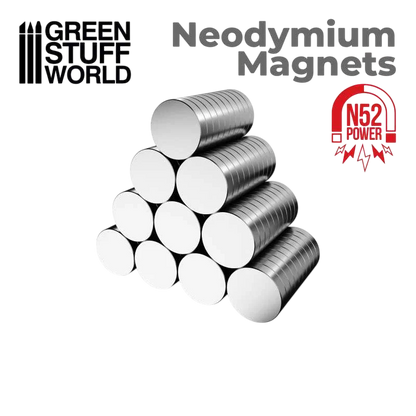 Green Stuff World Neodymium Magnets 5x2mm - 100 Units (N52) 9265
