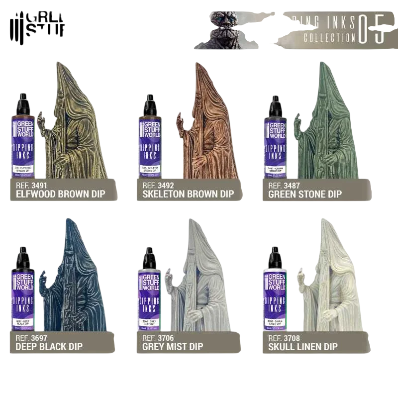 Green Stuff World Paint Set 11697 - Dipping Ink Contrast Paint Collection 05