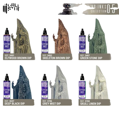 Green Stuff World Paint Set 11697 - Dipping Ink Contrast Paint Collection 05