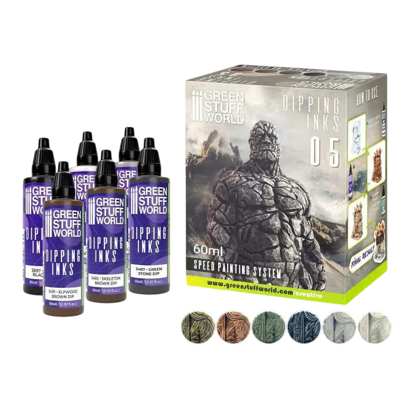 Green Stuff World Paint Set 11697 - Dipping Ink Contrast Paint Collection 05