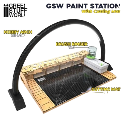 Green Stuff World Paint Station Hobby Tool with Cutting Mat 12421