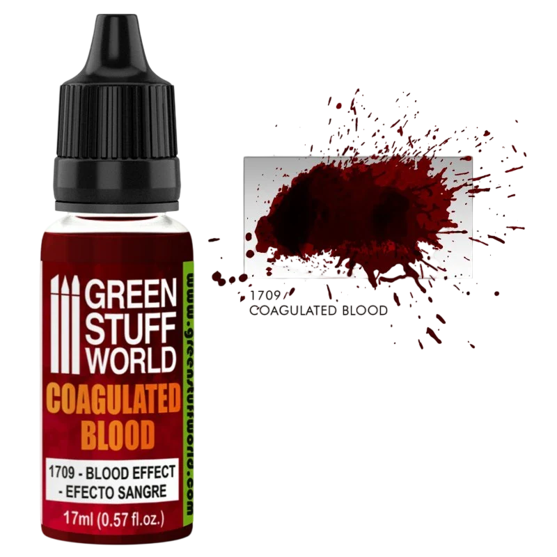 Green Stuff World Paint for Models and Miniatures - Coagulated Blood 1709