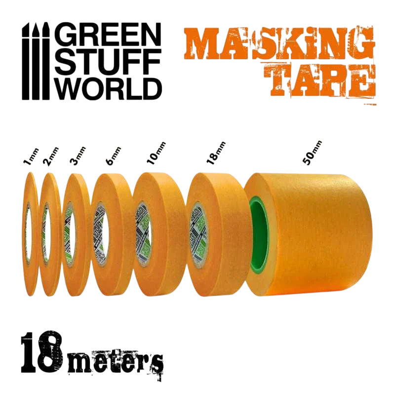 Green Stuff World Painting Masking Tape for Model, Miniatures, RC Bodies, and Pinstriping