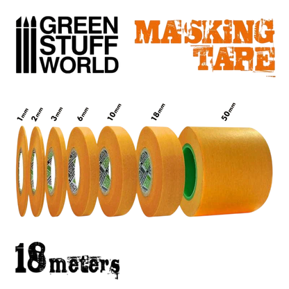 Green Stuff World Painting Masking Tape for Model, Miniatures, RC Bodies, and Pinstriping