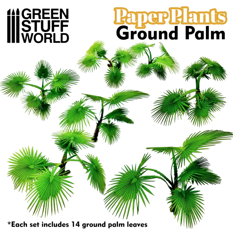 Green Stuff World Paper Plants - Ground Palm 10364