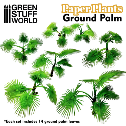 Green Stuff World Paper Plants - Ground Palm 10364