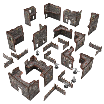 Green Stuff World Pre-Painted Foldable Matched Play terrain pack - Orks - Wargaming