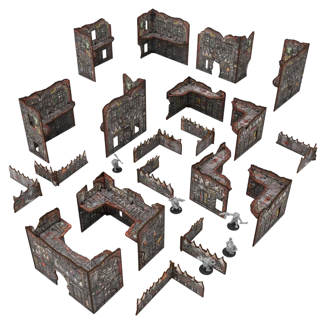 Green Stuff World Pre-Painted Foldable Matched Play terrain pack - Orks - Wargaming