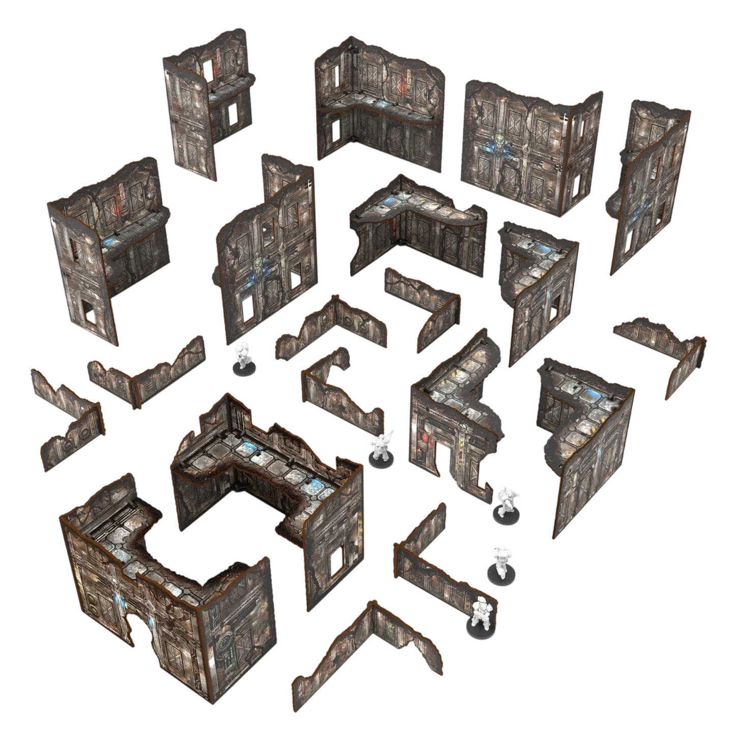 Green Stuff World Pre-Painted Foldable Matched Play terrain pack - Sci-fi - Wargaming
