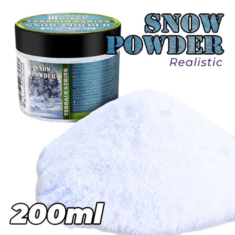 Green Stuff World Realistic Model Snow Powder 200ml 11190