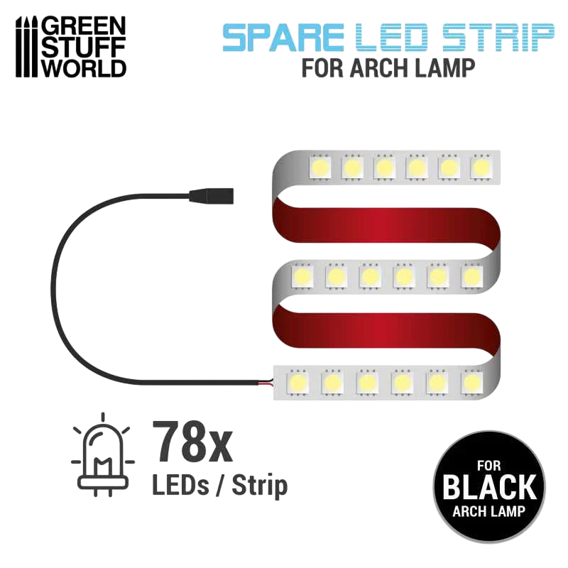 Green Stuff World Replacement LED Strip for Arch Lamp - Black 3193
