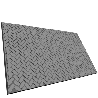 Green Stuff World Rolling Pin Herringbone Pattern for modeling and Dioramas 15mm 1675
