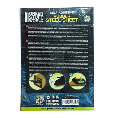 Green Stuff World Rubber Steel Sheet - Self Adhesive 1047