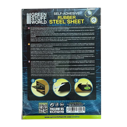 Green Stuff World Rubber Steel Sheet - Self Adhesive 1047