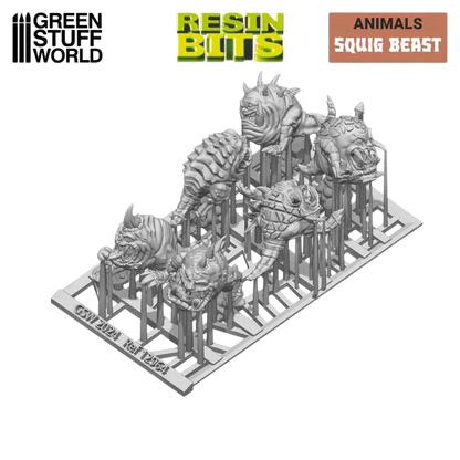 Green Stuff World Squig Herd Set (6) for Wargaming - Resin - 40k - Miniatures