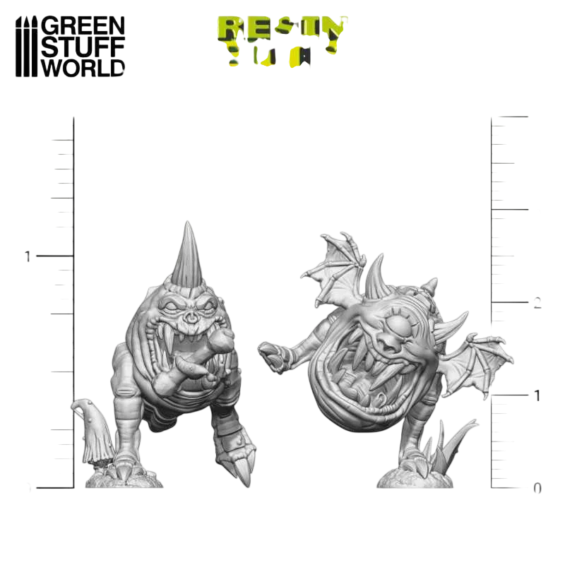 Green Stuff World Squig Herd Set (6) for Wargaming - Resin - 40k - Miniatures