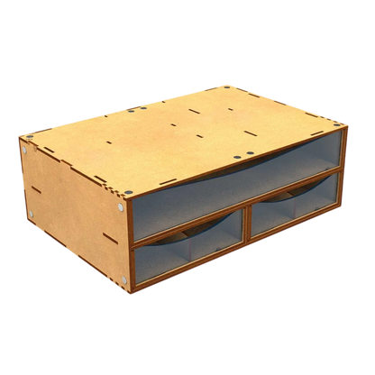Green Stuff World Stackable Hobby Drawer Rack with 3 horizontal drawers and dividers