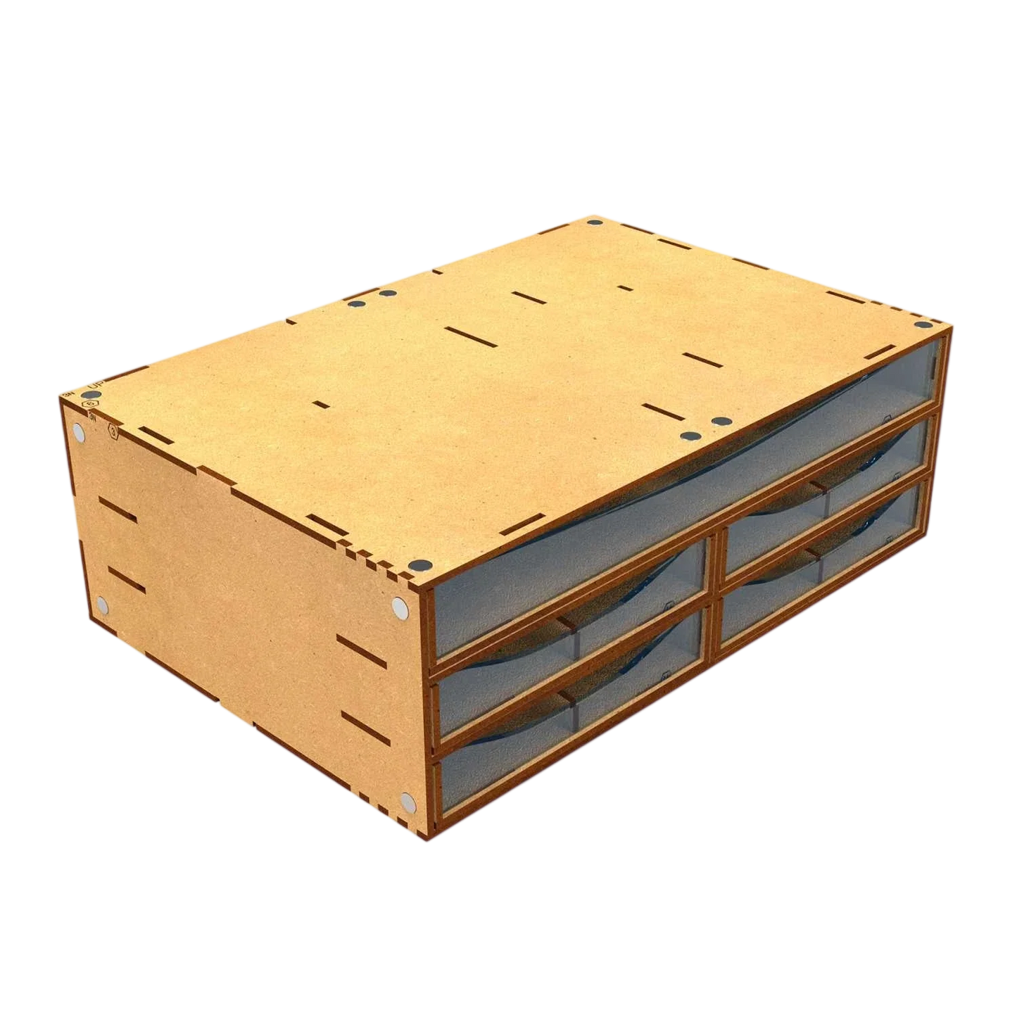 Green Stuff World Stackable Hobby Drawer Rack with 5 horizontal drawers and dividers