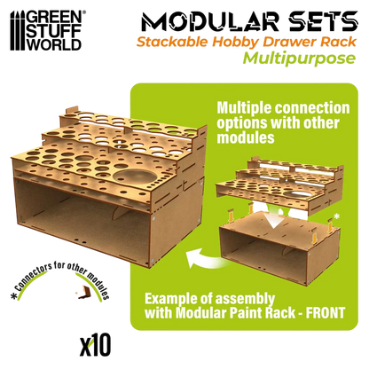 Green Stuff World Stackable hollow storage module