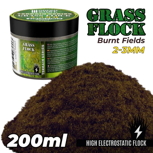 Green Stuff World Static Grass Flock 2-3mm - Burnt Fields - 200 ml 11149